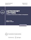 ASTRONOMY LETTERS-A JOURNAL OF ASTRONOMY AND SPACE ASTROPHYSICS封面